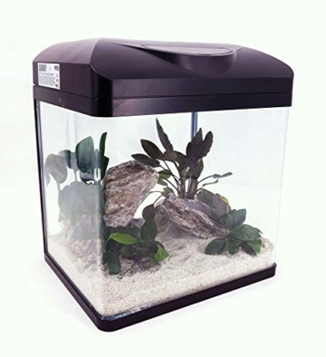 Amtra Technik Nano Aquarium Laguna schwarz Komplettaquarium Stromsparend Beleuchtung Nanoaquarium Komplett Filter Wave Süßwasser - 3