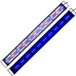 Aquarien Eco Tageslichtsimulation Aquarium LED Beleuchtung Lampe Aquariumleuchte Aufsetzleuchte Süßwasser Meerwasser Reef Coral Fish Wasserpflanzen 120CM A145 - 1