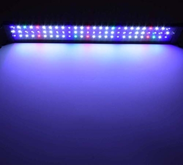 Aquarien Eco Tageslichtsimulation Aquarium LED Beleuchtung Lampe Aquariumleuchte Aufsetzleuchte Süßwasser Meerwasser Reef Coral Fish Wasserpflanzen 120CM A145 - 4