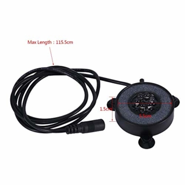 Aquarium Aquarium, Aquarium Bubble Light, 6 LED-Lampe, Aquarium Bolla Aria Stein Fish Tank Bubble Dekoration - 4