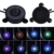 Aquarium Aquarium, Aquarium Bubble Light, 6 LED-Lampe, Aquarium Bolla Aria Stein Fish Tank Bubble Dekoration - 5