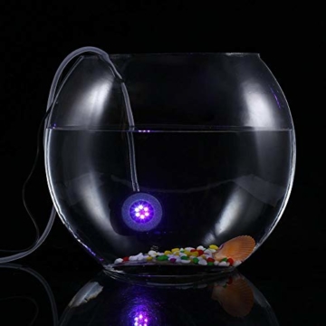 Aquarium Aquarium, Aquarium Bubble Light, 6 LED-Lampe, Aquarium Bolla Aria Stein Fish Tank Bubble Dekoration - 8