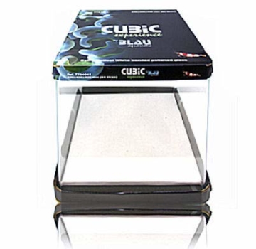 Blau Aquaristic - Nano-Aquarium Cubic 10 Liter - Basis Glas Aquarium - 3