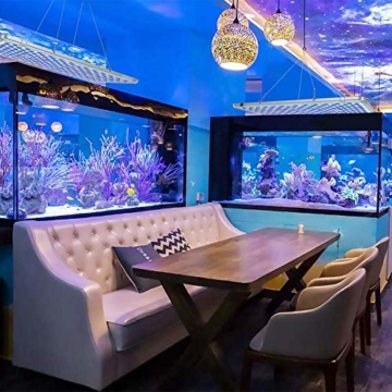 Bozily Aquarium Beleuchtung LED, Vollspektrum Korallenriff Lampe für Aquarium Tanks, APP Steuerung mit Auto EIN/Aus, Dimmbar & Timer für das Wachstum von Pflanzen im Salzwasser Süßwasser - 6
