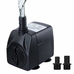 Cadrim 25Watt 1200L/H Aquarium Pumpe Wasserpumpe Tauchpumpe Förderpumpe Aquariumpumpe Schwarz - 1