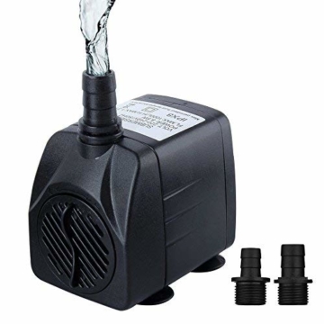 Cadrim 25Watt 1200L/H Aquarium Pumpe Wasserpumpe Tauchpumpe Förderpumpe Aquariumpumpe Schwarz - 1