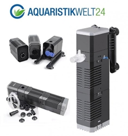 Chj-502 Aquarium Innenfilter Regelbar Bis 150 Liter Aquarien Nano Cube Eckfilter Pumpe Filter Schwammfilter Wasserfilter Leise - 1