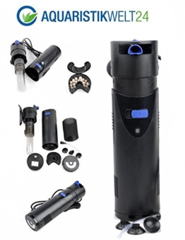 CUP-807 Aquarium Innenfilter inkl. 7 Watt UVC Klärer 700 L/h bis 500l Aquarien - 1