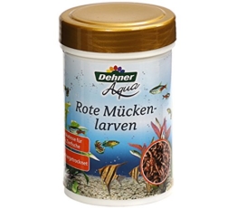 Dehner Aqua Zierfischfutter, rote Mückenlarven, 150 ml - 1
