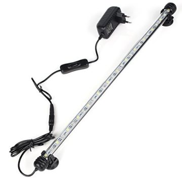 DOCEAN 5,8W 48cm Aquarium LED Beleuchtung Aquarium Licht Aquariumleuchte Wasserdicht Aquarium Lampe Unterwasserleuchte, Weiß Licht - 4
