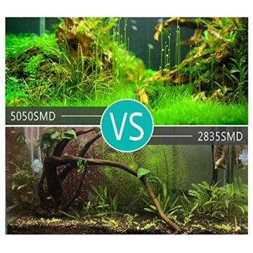 DOCEAN Aquarium LED Beleuchtung Leuchte Lampe 27 LEDs 5050SMD 48CM Lighting für Fisch Tank EU Stecker weißlicht Wasserdicht - 4