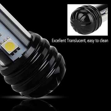 DOCEAN Aquarium LED Beleuchtung Leuchte Lampe 27 LEDs 5050SMD 48CM Lighting für Fisch Tank EU Stecker weißlicht Wasserdicht - 5