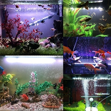 DOCEAN Aquarium LED Beleuchtung Leuchte Lampe 27 LEDs 5050SMD 48CM Lighting für Fisch Tank EU Stecker weißlicht Wasserdicht - 7