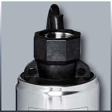 Einhell Tiefbrunnenpumpe GC-DW 1000 N (1000 W, 6500 L/h, 45 m Förderhöhe, 99 mm Pumpendurchmesser, Druckanschluss und Schmutzsieb aus Edelstahl, mehrstufiges Pumpenrad, Überlastschalter) - 3