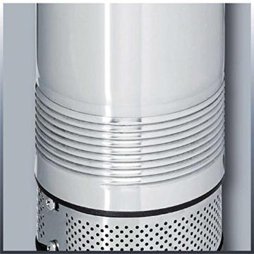 Einhell Tiefbrunnenpumpe GC-DW 1000 N (1000 W, 6500 L/h, 45 m Förderhöhe, 99 mm Pumpendurchmesser, Druckanschluss und Schmutzsieb aus Edelstahl, mehrstufiges Pumpenrad, Überlastschalter) - 4