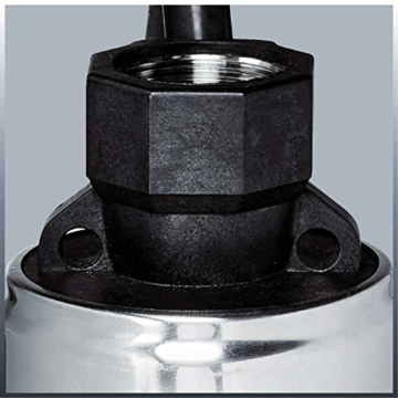 Einhell Tiefbrunnenpumpe GC-DW 1000 N (1000 W, 6500 L/h, 45 m Förderhöhe, 99 mm Pumpendurchmesser, Druckanschluss und Schmutzsieb aus Edelstahl, mehrstufiges Pumpenrad, Überlastschalter) - 6