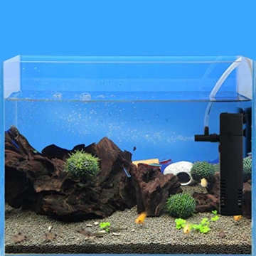 Evilandat Aquarien Eckfilter, Innenfilter mit Aquariumpumpe, Filter für Aquarien, Aquarienfilter, 3W/10W/20W - 4