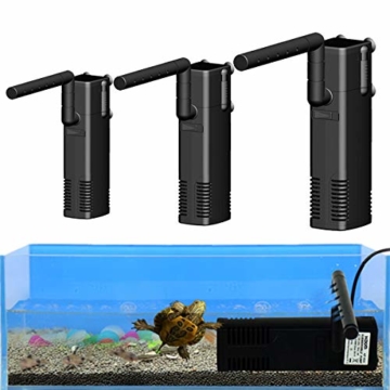 Evilandat Aquarien Eckfilter, Innenfilter mit Aquariumpumpe, Filter für Aquarien, Aquarienfilter, 3W/10W/20W - 6