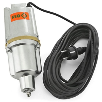 FLO Profi Membran-Pumpe 350 Watt | 1200 l/h | Förderhöhe max. 70m | Ø 96mm | Brunnenpumpe Tiefbrunnenpumpe Förderpumpe Rohrpumpe - 2