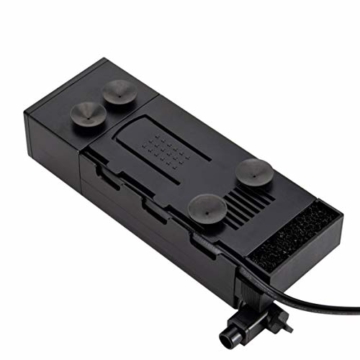 Hygger Aquarien Filter Regelbar 7W 420 L/h Aquarium Innenfilter Schwammfilter Wasserfilter Leise für 8-30L Aquarium mit Filtermedien (mit Schwamm und Aktivkohle) - 6