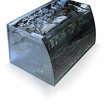 Hygger Aquarien Filter Regelbar 7W 420 L/h Aquarium Innenfilter Schwammfilter Wasserfilter Leise für 8-30L Aquarium mit Filtermedien (mit Schwamm und Aktivkohle) - 7