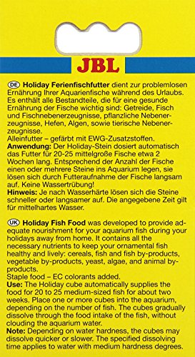 JBL Holiday 40310 Ferien-Alleinfutter für alle Aquarienfische, Futterblock - 2