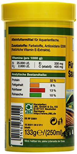 JBL NovoPleco 30311 Alleinfutter für kleine Saugwelse, Tabletten 250 ml - 2