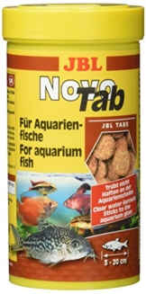 JBL NovoTab 30240 Alleinfutter für fleischfressende Aquarienfische, Tabletten 250 ml - 1