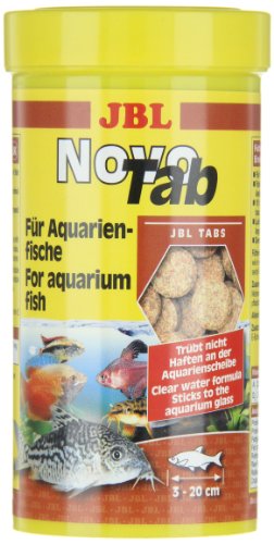 JBL NovoTab 30240 Alleinfutter für fleischfressende Aquarienfische, Tabletten 250 ml - 6