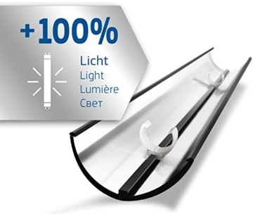Juwel Aquarium 86012 HiFlex Reflektor, 549 mm - T5 28W / T8 18W , für 590 mm  Röhrenlichter - 2