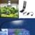 LEDGLE 10W Ultradünnes LED Aquarium Beleuchtung Kompakte Aquarienleuchte Wasserpflanzenbeleuchtung mit leistungsstarkem Clip, IPX7 Wasserdicht, Weiß und Blaulicht (Schwarz) - 7