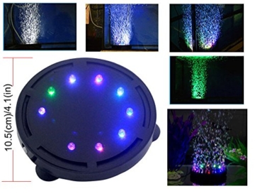LONDAFISH Aquarium Bubble Light LED Aquarium Aquarium Luft Stein Lichtpumpe Luftblase Stein Lampe - 3