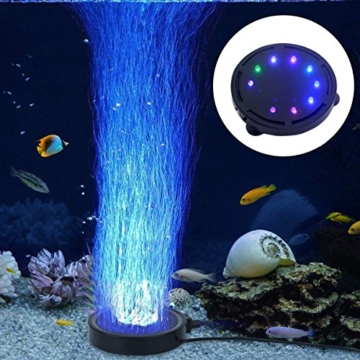 LONDAFISH Aquarium Bubble Light LED Aquarium Aquarium Luft Stein Lichtpumpe Luftblase Stein Lampe - 1