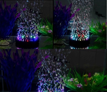 LONDAFISH Aquarium Bubble Light LED Aquarium Aquarium Luft Stein Lichtpumpe Luftblase Stein Lampe - 5