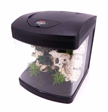 Nano Aquarium Xcube in schwarz Komplettaquarium Led Beleuchtung Mondlicht Filter Komplett Becken Amtra Tank Tag Nacht - 2
