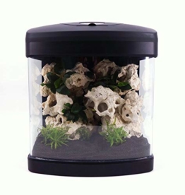 Nano Aquarium Xcube in schwarz Komplettaquarium Led Beleuchtung Mondlicht Filter Komplett Becken Amtra Tank Tag Nacht - 1