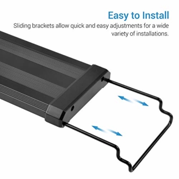 NICREW ClassicLED Aquarium Beleuchtung, Aquarium LED Lampe mit Mondlicht, LED Licht für Süßwasser-Aquarien, 75-105 cm, 18 Watt, 7.000K - 4