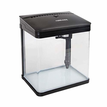Nobleza - Nano-Fischtank-Aquarium mit LED-Leuchten & Filtersystem, tropischeAquarien, 7 Liter, Schwarz … - 6