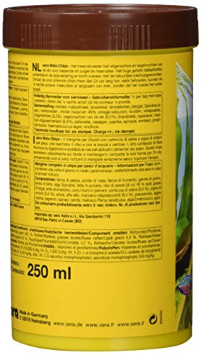 sera 00511 Wels-Chips 250 ml - Die Chips für raspelnde Welse (z.B. Ancistrus und L-Welse) - 3