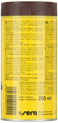 sera 00511 Wels-Chips 250 ml - Die Chips für raspelnde Welse (z.B. Ancistrus und L-Welse) - 8