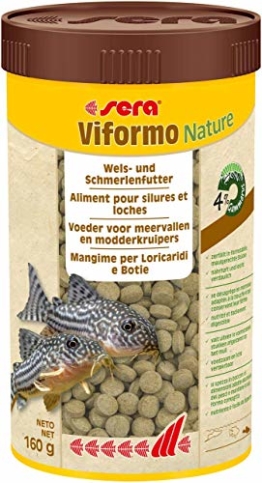 sera 00550 viformo Tabletten 250 ml - Tablettenfutter für gründelnde Welse und Schmerlen - 1