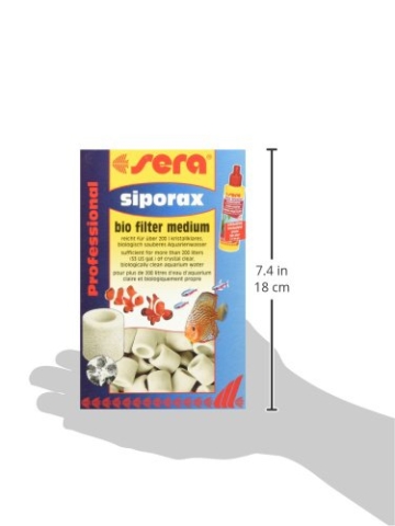 sera 08472 Professional siporax (15mm) 1000 ml - Biologisch selbst reinigendes Hochleistungsfiltermedium in Ringform fürs Aquarium - 11