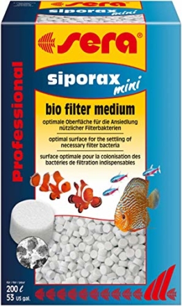 sera 08476 Professional siporax mini 270 g biologisch selbst reinigendes Hochleistungsfiltermedium in Tablettenform für kleinere Aquarien und Innenfilter - 1