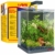sera Biotop Nano LED Cube 16l ein Aquarium Komplettset - Plug & Play - aus gebogenem Glas mit LED Beleuchtung & großem 3-Kammer Innenfilter für Garnelen, Krebse und Kampffisch Maße (BxHxT) 22x30x25cm - 1