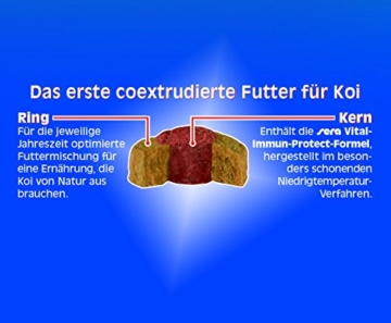 sera KOI Professional Winterfutter 500 g unter 12 °C Spezial Futter für Koi & andere wertvolle Teichfische mit Präbiotika für verbesserte Futterverwertung, geringere Wasserbelastung & weniger Algen - 2