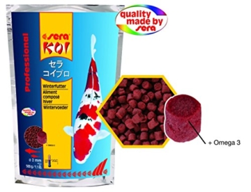 sera KOI Professional Winterfutter 500 g unter 12 °C Spezial Futter für Koi & andere wertvolle Teichfische mit Präbiotika für verbesserte Futterverwertung, geringere Wasserbelastung & weniger Algen - 5