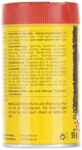sera shrimps natural 100 ml ein Garnelenfutter speziell für die Bedürfnisse von Garnelen entwickelt, ein Züchterfutter für Garnelen im Aquarium - 7