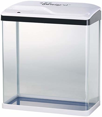 Sweetypet Aquarien Komplettsets: Nano-Aquarium-Komplett-Set mit LED-Beleuchtung, Pumpe & Filter, 40 l (Aquarium-Becken) - 5