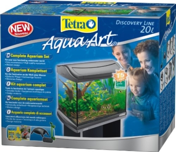 Tetra 171855 AquaArt Shrimps Aquarium-Komplett-Set 20 L, ideal für die Haltung und Zucht von Garnelen, anthrazit - 2