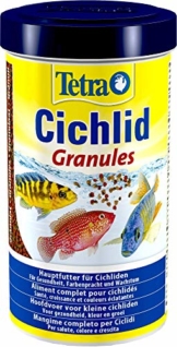Tetra Cichlid Granules, Hauptfutter Mix für mittelgroße Cichliden, 2 verschiedene Granulate, 500 ml Dose - 1